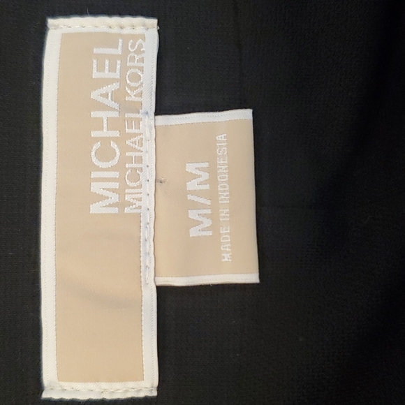 Michael Kors Black & Gray Leapard Print Lined Dress Med NWT - Picture 8 of 10